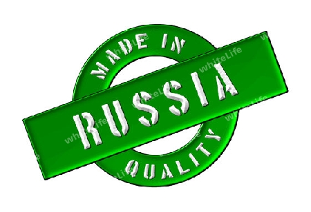 Made in Russia - Quality seal for your website, web, presentation