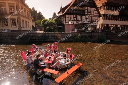 a summerfest in the old town of the villige Schiltach in the Blackforest in the south of Germany in Europe.
