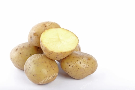 Kartoffeln, aufgeschnitten