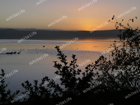 Kenia, Sonnenaufgang am Lake Nakuru