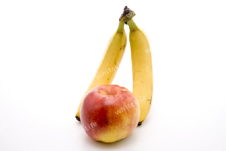 Bananen mit Apfel