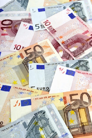 verschiedene Euro Geldscheine, Banknoten