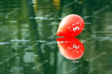 ballon auf einem see
