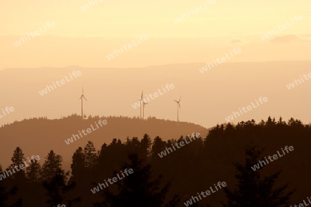 Windkraftanlage im Schwarzwald
