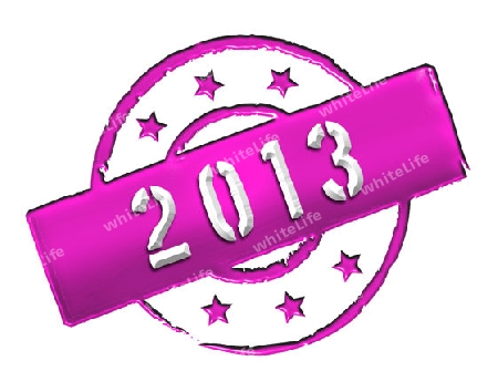 Sign and stamp named "2013" for your presentation, for websites and many more.