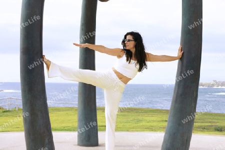 Woman Stretching Fitness
