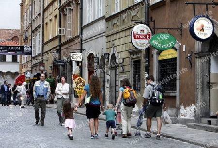 The Old Town in the City of Warsaw in Poland, East Europe.
