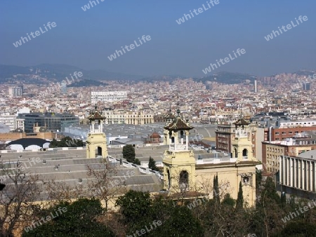 Stadtpanorama vom Montjuic Berg