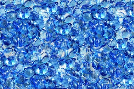 Blauer Hintergrund aus Glasmurmel