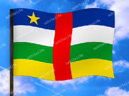 Fahne Zentralafrikanische Republik