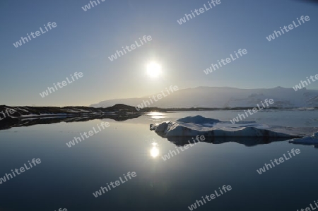 Sonnenundergang in Island