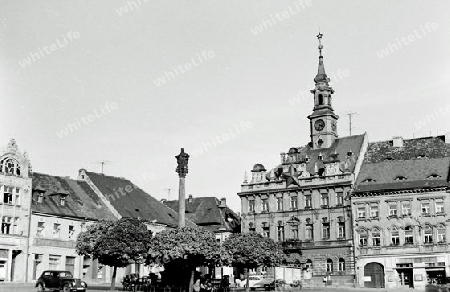 Marktplatz von Ceska Lipa (B?hmisch Leipa) 1964