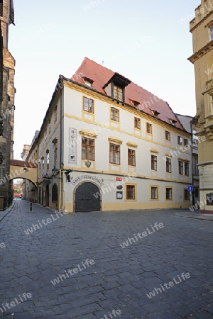 typisches Altstadthotel, Cerny Slon, Schwarzer Elefant, Altstadt, Altstaedter Ring, Prag, Boehmen, Tscheschien, Tschechische Republik , Europa