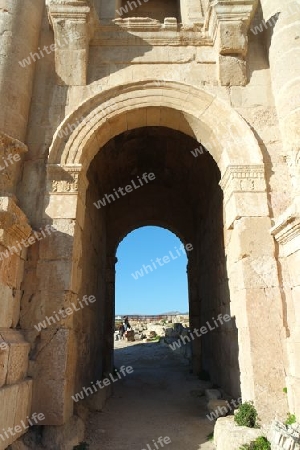 Triumphbogen in Gerasa, Jerash. Jordanien