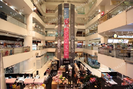 Ein Shopping Center beim Siam Square im Zentrum von Bangkok der Hauptstadt von Thailand in Suedostasien.  