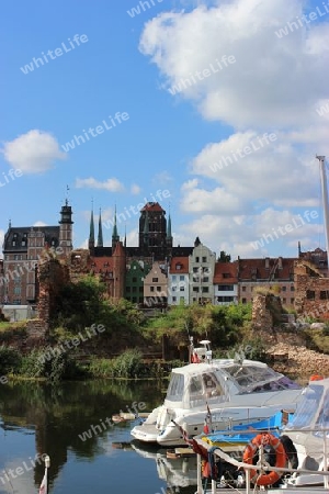 Danzig, Boote  und Altstadt