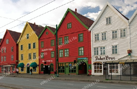 Alte Speicherhaeuser in Bergen