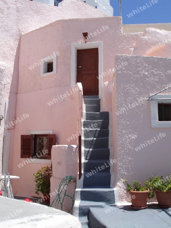 Treppe auf Santorin