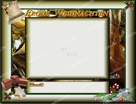 Bild,Rahmen Weihnachtsgr??e - mit Freiraum f?r eigene Bilderund Gru?feld-,Nutzbar als Weihnachtskarte,Destop/Hintergrundbild,f?r Webseiten als Weihnachtsgru?.