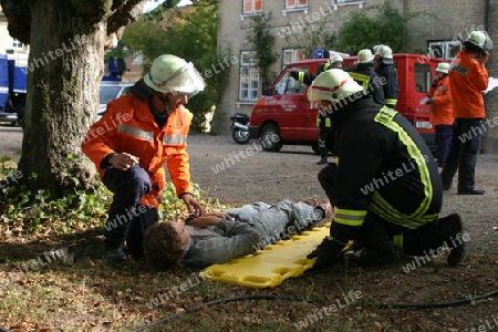Rettung eines Verletzten - Erste Hilfe