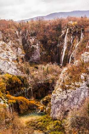 Wasserfall bei den Plitvicer Seen