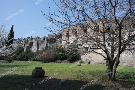 Historische Ruinen in Pompeji