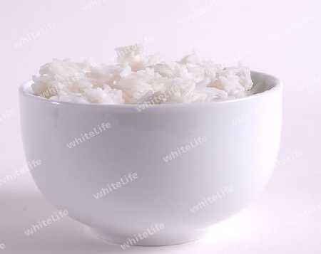 Eine Schale mit Reis