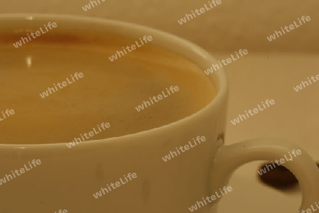 Kaffeetasse mit Kaffebohnen