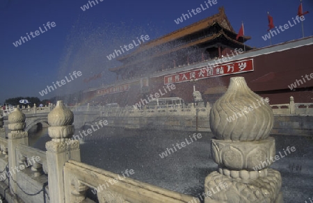 the forbidden city in the city of beijing in the east of china in east asia. 