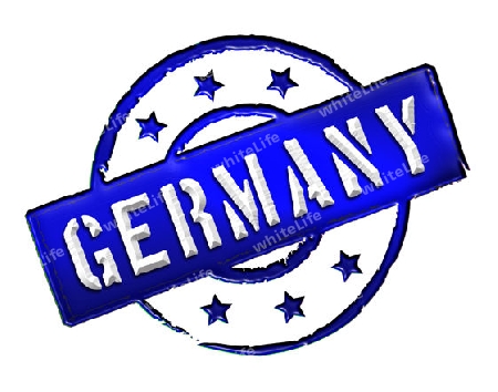 Sign and stamp named Germany for your presentation, for websites and many more.