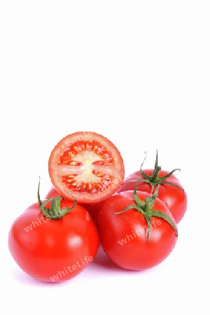 frische Tomaten, aufgeschnitten