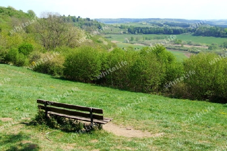 Sitzbank in der Eifel