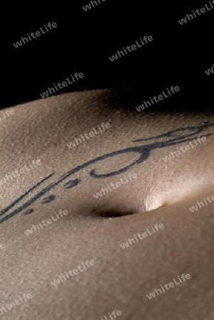 Detail eines Tattoo