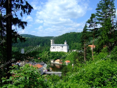 Tschechien, Schloss Rosenberg an der Moldau