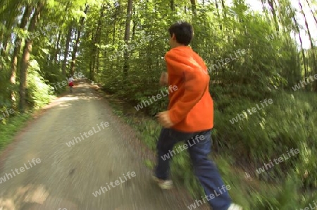 Jogger im Wald