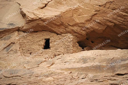 "The long House", ca. 1500 Jahre alte Ruinen der indianischen Ureinwohner, Mystery Valley, Arizona, USA