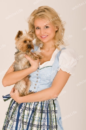 Frau und Hund 