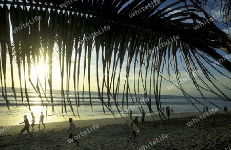 Ein Strand in Nusa Dua im Sueden der Insel Bali in Indonesien in Suedostasien.