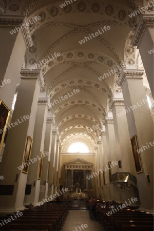 The Cathetdral of the old Town of the City Vilnius  in the Baltic State of Lithuania,  