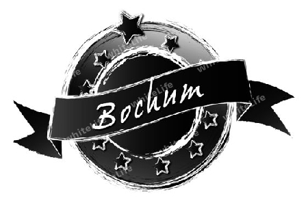 BOCHUM - Banner, Logo, Symbol im Royal Grunge Style fuer Praesentationen, Flyer, Prospekte, Internet,...