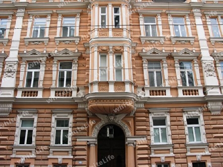 Historische Hausfassade in Wien