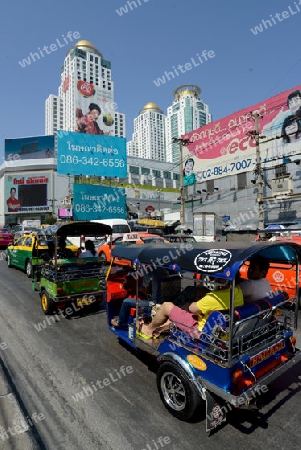 The City centre of Bangkok naer the Siam Square in the capital of Thailand in Souteastasia.