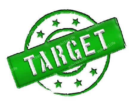 Sign, symbol, stamp or icon for your presentation, for websites and many more named TARGET