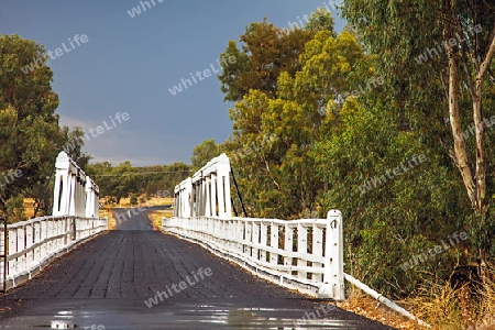 Rawsonville Bridge over the Macquarie River near Dubbo Australia