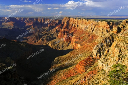 Sonnenuntergang , Navajo Point, South Rim, Sued Rand,  Grand canyon Nationalpark, Arizona, Suedwesten, USA