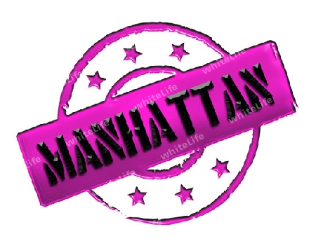 Sign, symbol, stamp or icon for your presentation, for websites and many more named MANHATTAN 